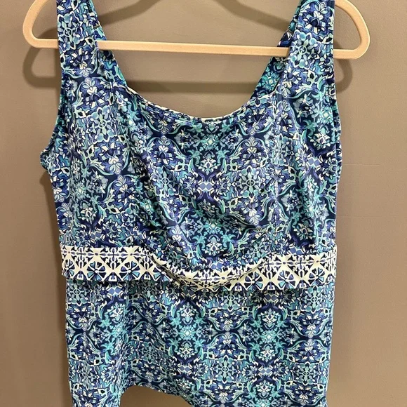 Lands' End Tankini Top Underwire 18W DDD - Picture 1 of 5
